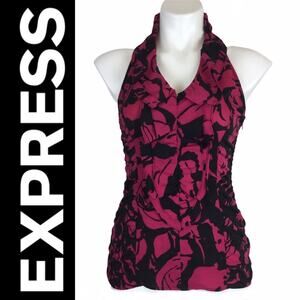 🚨SALE🚨Express Ruffled Haltertop Blouse Size XS 3/$10 4/$12 5/$15